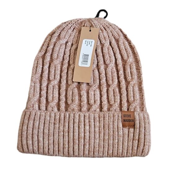 Steve Madden Cable Knit Beanie - Picture 1 of 3